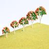 10 Pieces Miniature Tree Models Diorama Fake Plants Railway Decor Layout Railroad Artificial Trees