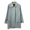 Coach Stainless Collar Coat S Light Blue Lined Women Used