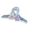 Trendy Floral Hair Claw Clip In Multiple Color Options For Chic Casual Looks