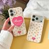 Чехол в нежно-розовых тонах с цветочным принтом и сердечком Pop Socket, магнитный, для iPhone 15 16 17 Pro Max, INS Kawaii, милый, противоударный