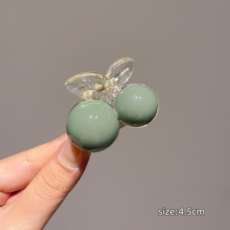 Новинка 2023 года, винтажные заколки для волос с зеленым жемчугом и когтями, корейская большая заколка для волос, заколка для волос, вьющиеся волосы, крабы, женские аксессуары для волос, головные уборы