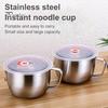 Rice Bowl Rust Proof Anti Slip European Style Durable Students Dorm Metal Soup Bowl Household Supplies