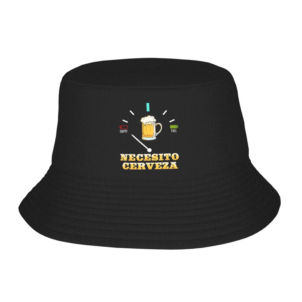 Necesito Cerveza Funny Quote I Need a Beer Bucket Hats Gifts For Girl Cartoon Vocation Caps For Travel Lightweight
