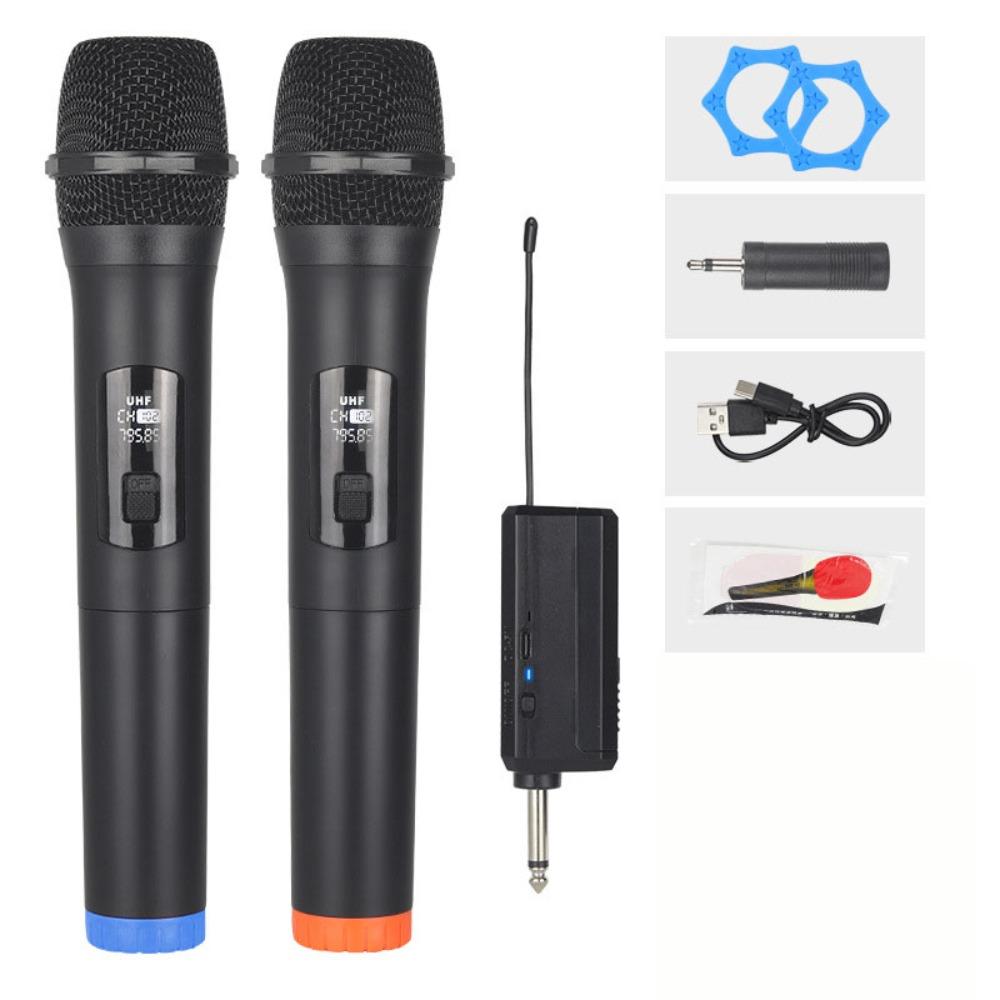 Профессиональный ручной микрофон, одинарный/двойной, для караоке, беспроводной микрофон, наружное руководство