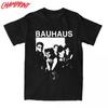 Bauhaus 80s Goth T-Shirt for Men Funny 100% Cotton Tee Shirt Round Collar Short Sleeve T Shirt Adult Tops