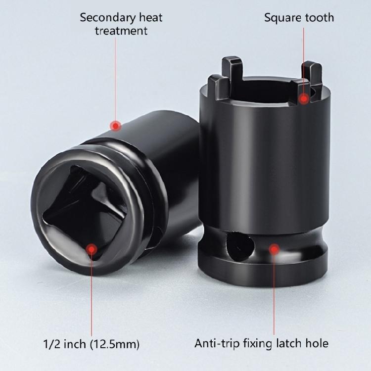 2 шт. Ключ-насадка для угловой шлифмашинки с адаптером под головку 1/2 дюйма, совместим со всеми 1/2 (12.5мм) Разъемы Силовой гайковерт