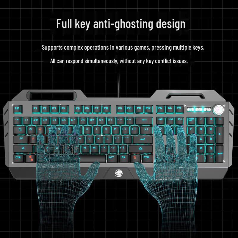 Проводная RGB механическая игровая и офисная клавиатура Forerunner TK900