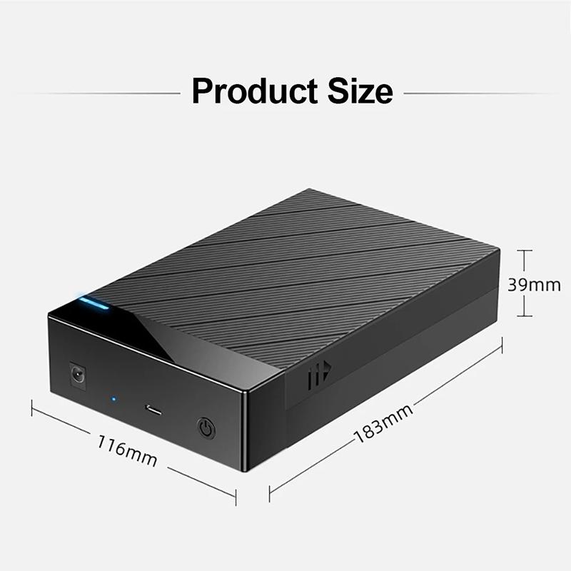 Корпус для 2.5/3.5-дюймового HDD USB 3.0 к SATA Внешний Жесткий Диск Поддержка 12 ТБ Корпус для Жесткого Диска 5 Гбит/с Высокоскоростной Адаптер для ПК Ноутбука
