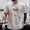 Beer Is Calling Graphic T Shirts Friday Beers Beerlover Men's T-shirts Y2k Clothes Bachelor Party Drinking Team Matching Tees