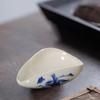 Ceramic Dosing Vessel Chinese Tea Spoon Single Coffee Tray Bean Weighing for Office