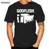 GODFLESH Футболка Новая Черная Футболка S3XL Индустриальный Пост Металл Группа Ministry Летняя С Коротким Рукавом Футболка Модный Топ