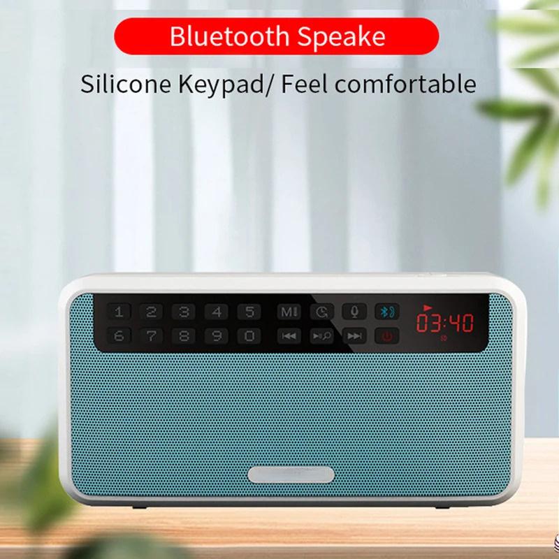 Портативные стереодинамики мощностью 6 Вт с поддержкой Bluetooth, FM-радио, музыкальный проигрыватель USB с поддержкой TF-карт