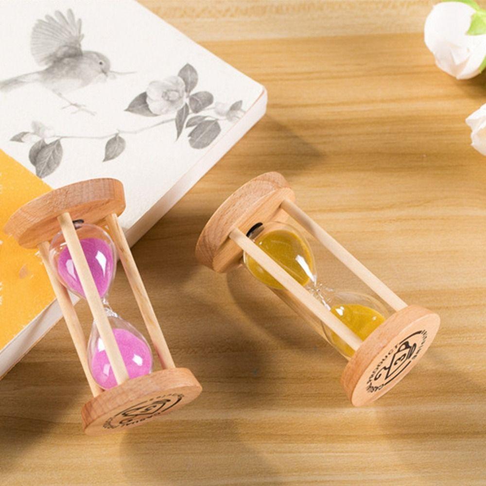 Stable Connection Wooden Hourglass Wooden Round Hourglass Timers Durable Kids Gift