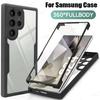 Чехол для телефона с полной защитой  на 360° для Samsung Galaxy S24 S23 S22 S21 Ultra Plus FE Противоударные чехлы для Samsung A55 A54 A35 A25