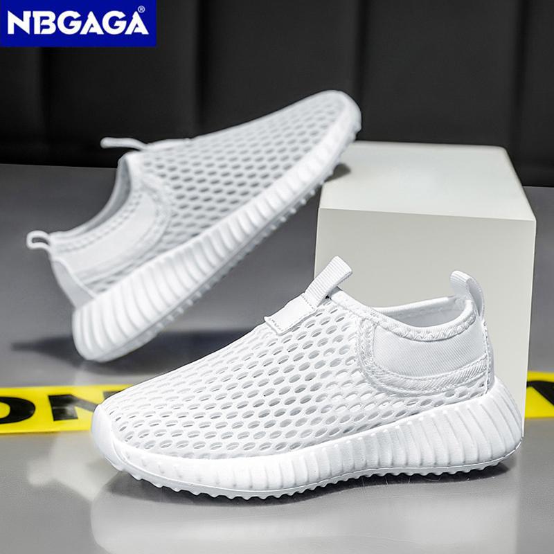 Дышащие детские кроссовки, спортивная обувь для мальчиков, летние детские повседневные школьные прогулочные туфли с одной сеткой для девочек, кроссовки для бега на мягкой подошве