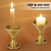 2pcs Tabletop Decor Candle Holder Gold Desktop Candle Stand Candlestick Holder  Dining Table Decor
