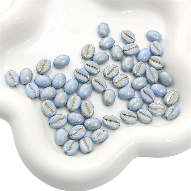 Бусины для браслета ручной работы 8x10 мм Акриловые кофейные зерна Бусины-рассыпки Аксессуары для самостоятельного изготовления Бусины для браслетов Нитки для браслетов Разделительные бусины