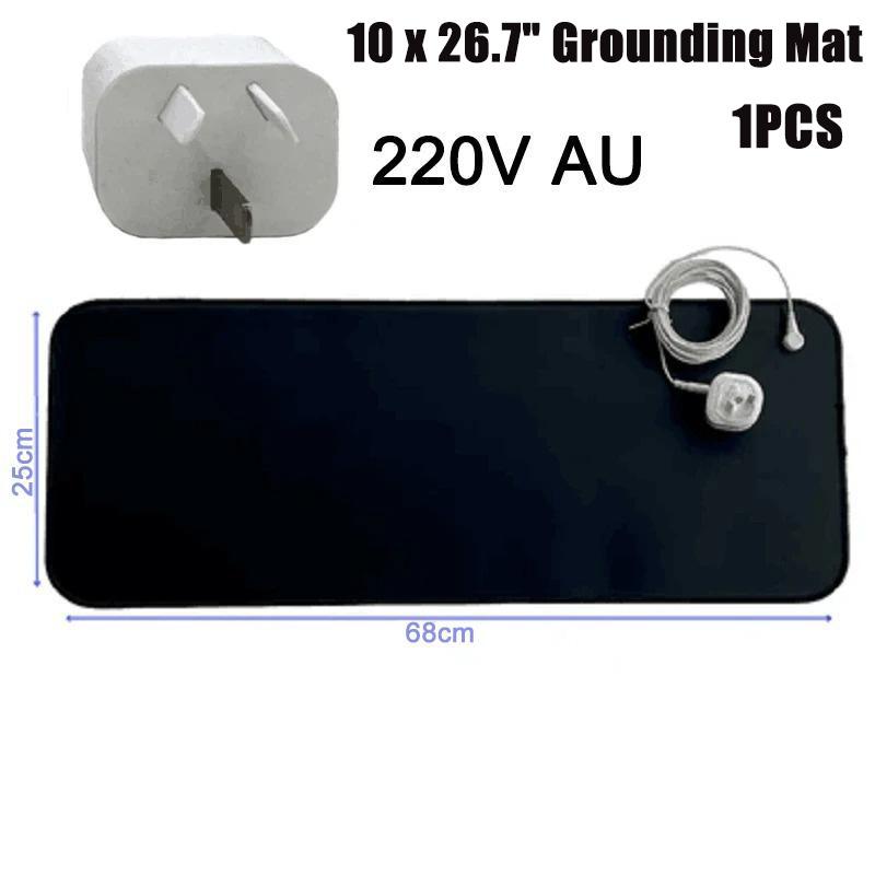 25X68СМ Заземляющий коврик 15ФТ Провода Заземлен Снятие стресса Комфорт Улучшение сна Многоразовый Мягкая посадка Портативный Для домашнего использования