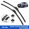 2PCS 4PCS Wiper Blades for Geely Coolray 1 Emgrand 2019-2024 Front Double Rubber Strip Wiper Blade Windshield Brushes Windscreen Window Accessories