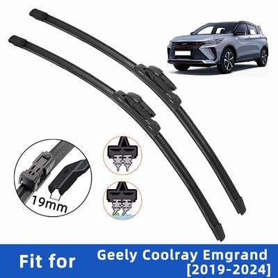 2 шт. 4 шт. Щетки стеклоочистителя для Geely Coolray 1 Emgrand 2019-2024 Передняя двойная резиновая полоса Щетка стеклоочистителя Щетки для лобового стекла Аксессуары для лобового стекла