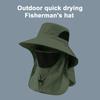 Широкополая шляпа-ведро с защитой от ультрафиолета UPF 50+, летняя шляпа с козырьком для рыбалки, с клапаном на шее и защитой лица для кемпинга, походов, садоводства