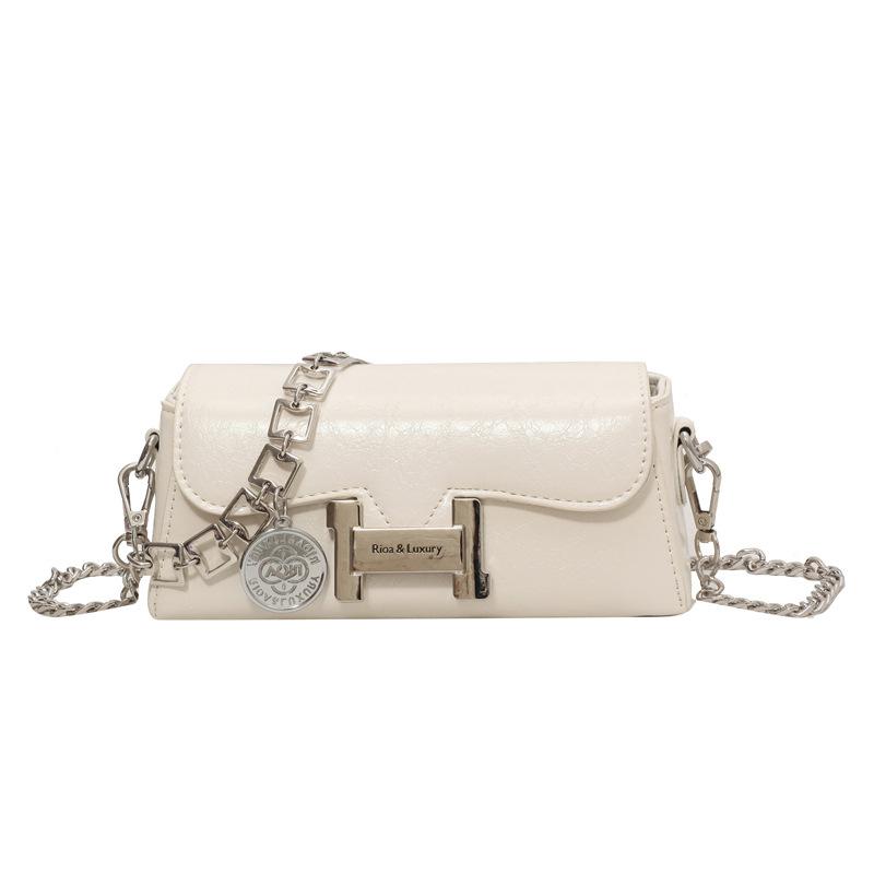 Модная новая универсальная нишевая повседневная дизайнерская цепочка маленькая квадратная сумка женская высококлассная для поездок на работу однотонная сумка-мессенджер