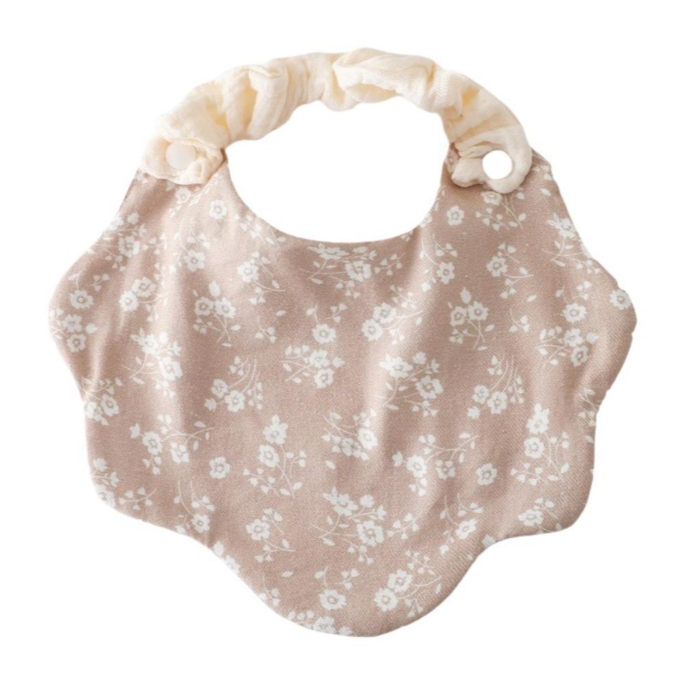 360-Degree Coverage Drool Bib Cotton Gauze Burp Cloth Soft Baby Feeding Bib  For Newborn Infants