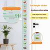 Self-adhesive Child Growth Chart 2M Height Growth Chart Sticker  Home Use