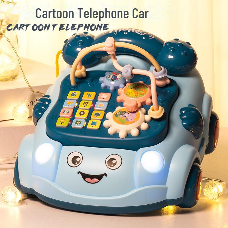 Ретро развивающая музыкальная игрушка-телефон для детей от 0 до 3 лет
