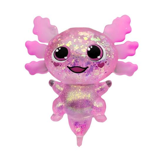 Прозрачная блестящая игрушка-саламандра для снятия стресса, мультяшная саламандра, сенсорная