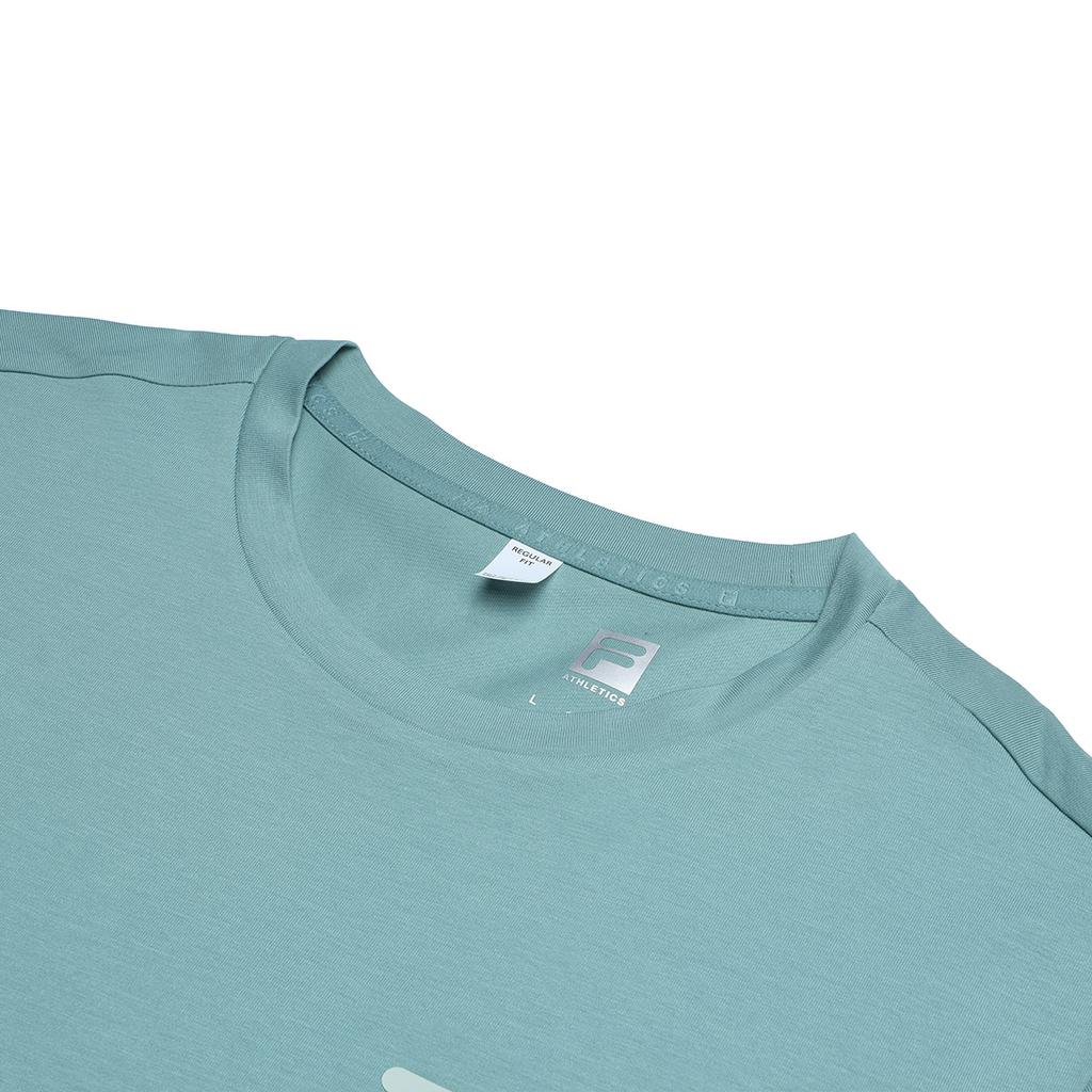 Fila Дышащая Простая Спортивная Футболка с Коротким Рукавом Мужская Топы Масло-Зеленый A11M321108FBU