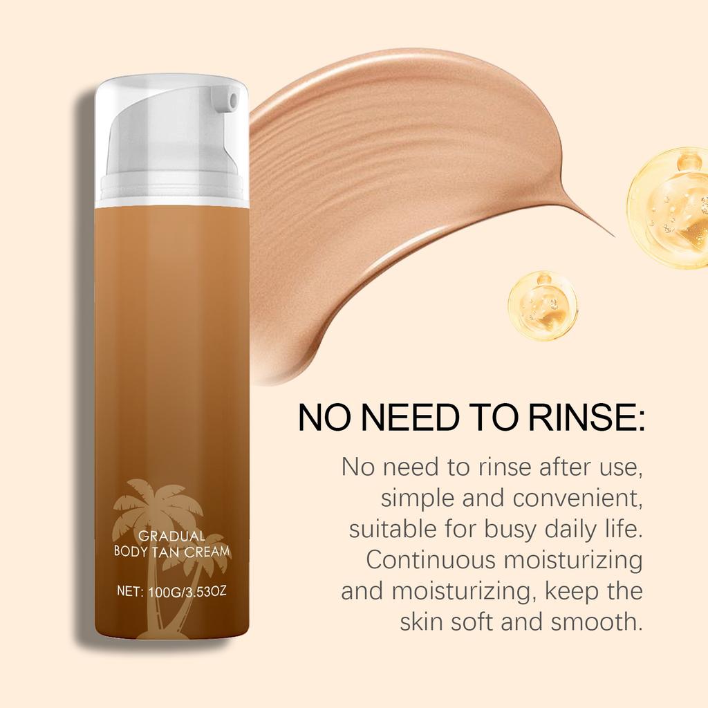 Крем для загара без солнца для тела Увлажняющий загар Здоровый загар Мягкий и комфортный Легкий загар Глубокое увлажнение