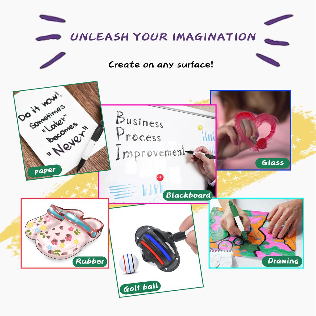 10 шт. Маркер для гольфа Специальный маркер Водонепроницаемый, Нелегко выцветает и Легко носить