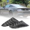 2Pcs Gloss Black Side Window Scoops Modified Side Window Louvers Covers for Ford