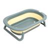 Collapsible Baby Bath Tub with Drainage Hole Space Saving Multifunctional Anti Slip Foldable Infant Bathtub