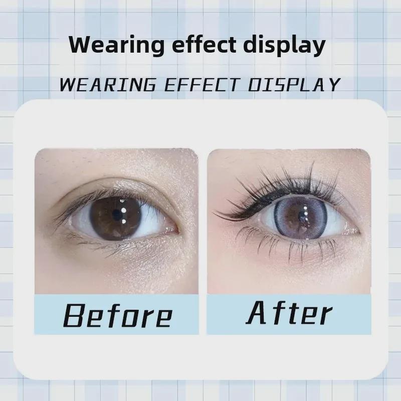 Десять рядов большой емкости маленькая белая лиса сегментированные натуральные густые нижние ресницы