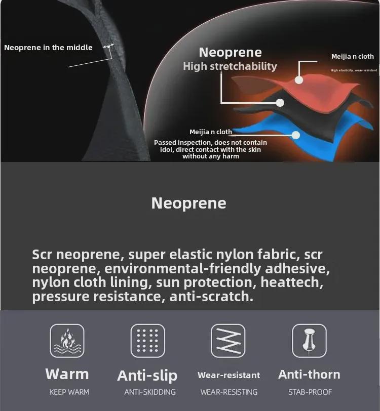 Зимние перчатки для дайвинга с защитой от царапин толщиной 3 мм, нескользящие и износостойкие для плавания, теплые с перепонками для рук, профессиональное снаряжение для серфинга