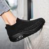 Fashion Women Sneakers 2025 Spring Flat Shoes Slip On Platform Sneakers for Women Black Breathable Mesh Sock Sneakers Shoes