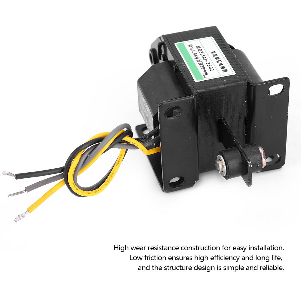 MQ8(ЮАР)3502 Соленоид тягового электромагнита переменного тока, 220 В переменного тока, 29,4 Н, ход 20 мм