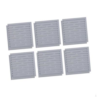 6x силиконовых ковриков для сушки посуды, противоскользящие накладки для разделочных досок, многофункциональная изоляция