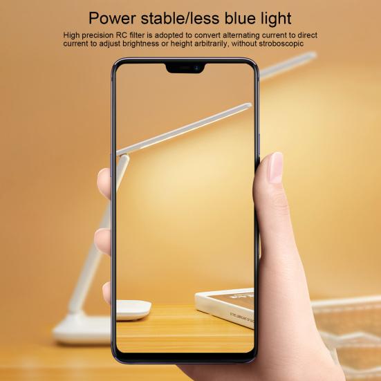 3 режима затемнения, сенсорное управление, складная настольная лампа, USB перезаряжаемая батарея, светодиодная лампа для чтения, домашний декор