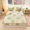100% Cotton Bedsheet Elastic Fitted Sheet Print Bed Cover Single/Double/Queen/King Size Bed Linen Drap De Lit (No Pillowcase)