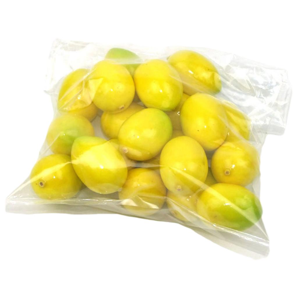 20pcs Simulation Artificial Fruit Lemon Orange for Restaurant Hotel Home Garden Wedding Kitchen Decoration Photo Props