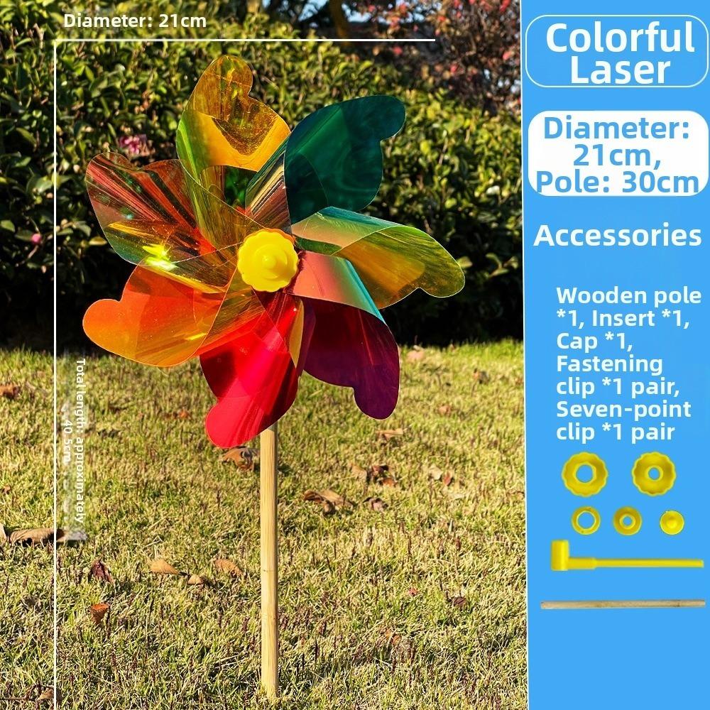 21/29/37cm Sunflower Windmill Multistyles Colorful Windmill Outdoor Party Picnic Decor