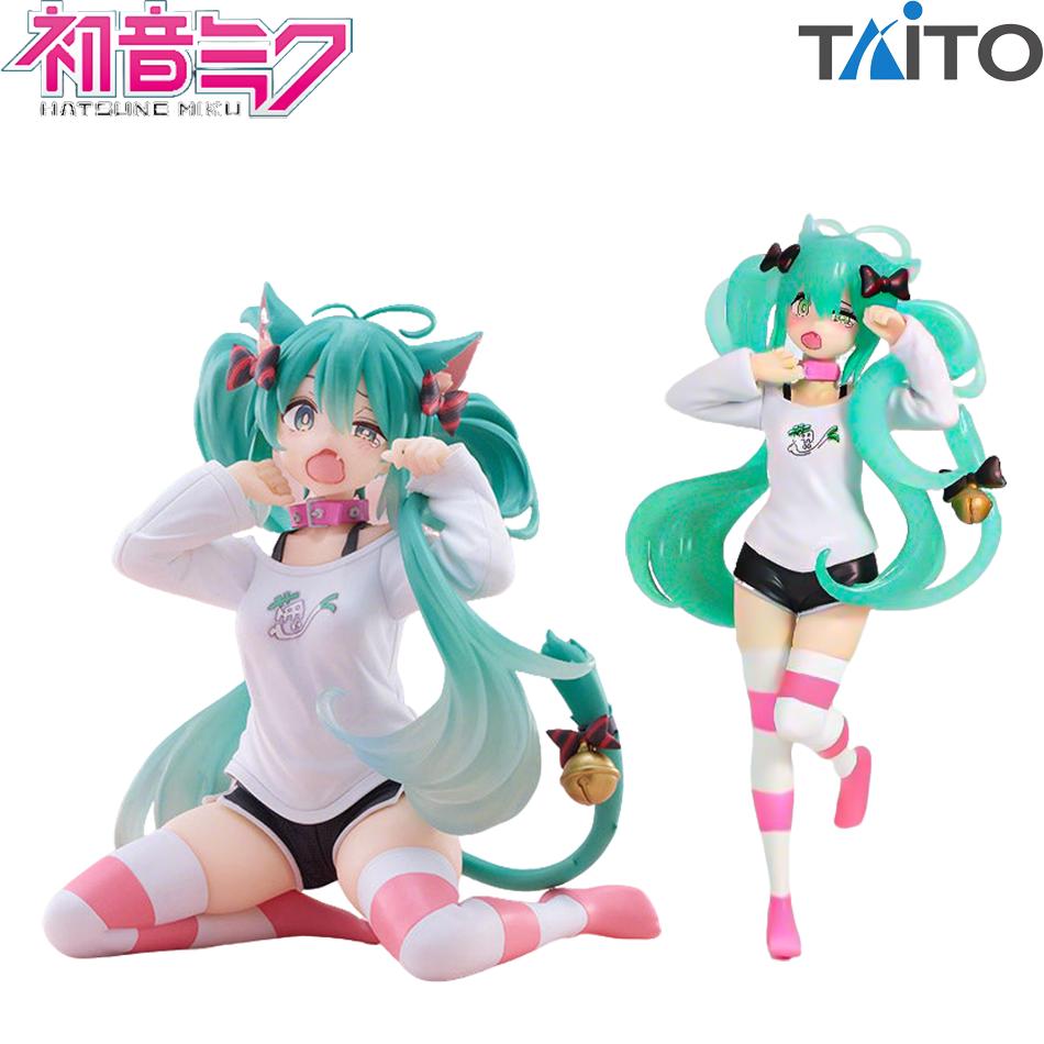 Vocaloid Звездная Кошка Ушки Короткий Рукав Пижама Хацунэ Фигурка МИКУ Пейзаж Миниатюрная Анимация Красивая Девушка Настольное Украшение Фигурка Подарок