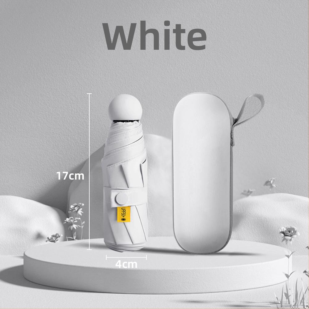 Капсульный складной легкий мини-зонт от солнца и дождя, двойной зонт с защитой от ультрафиолета, мини-пятикратный зонт, новинка