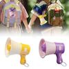 Megaphone Bullhorn Keychain,Portable Music Recording Amplifier With Chain Speaker