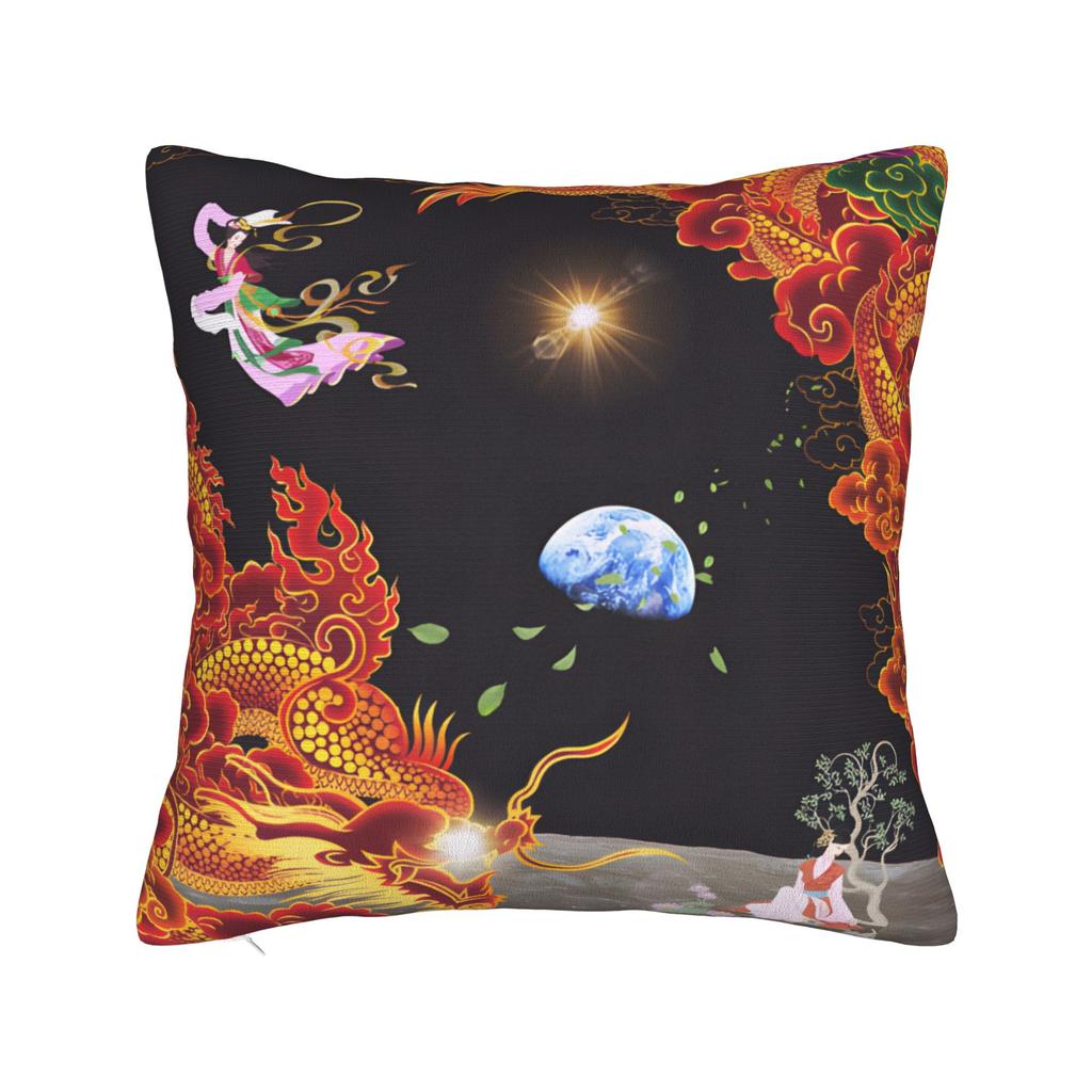 Dragon Tales Pillow Case Comfy Pillow Cover Morden Cushion Cover For Living Room Chair
