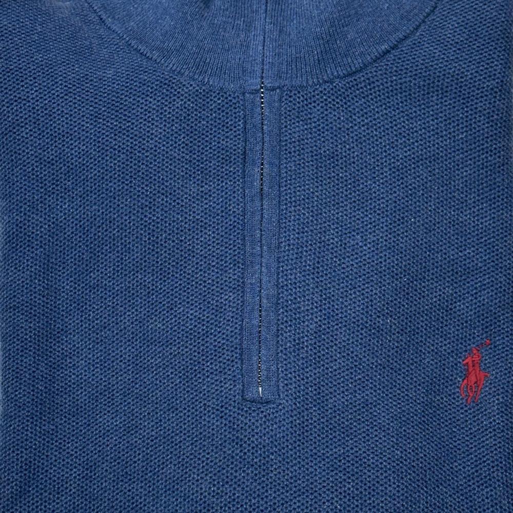 Polo Ralph Lauren Осень/Зима 26 Вышитый пони Полумолния Стойка Длинный рукав Свитшот Мужской свитшот 710701611-038