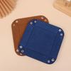 Key Box Pu Leather Folding Dice Tray Box Dice Game Tray For Game Dice Storage Table Board Games